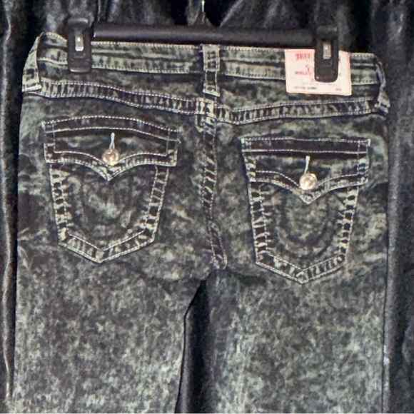 True Religion Black Acid Wash Women Jeans - Picture 1 of 4